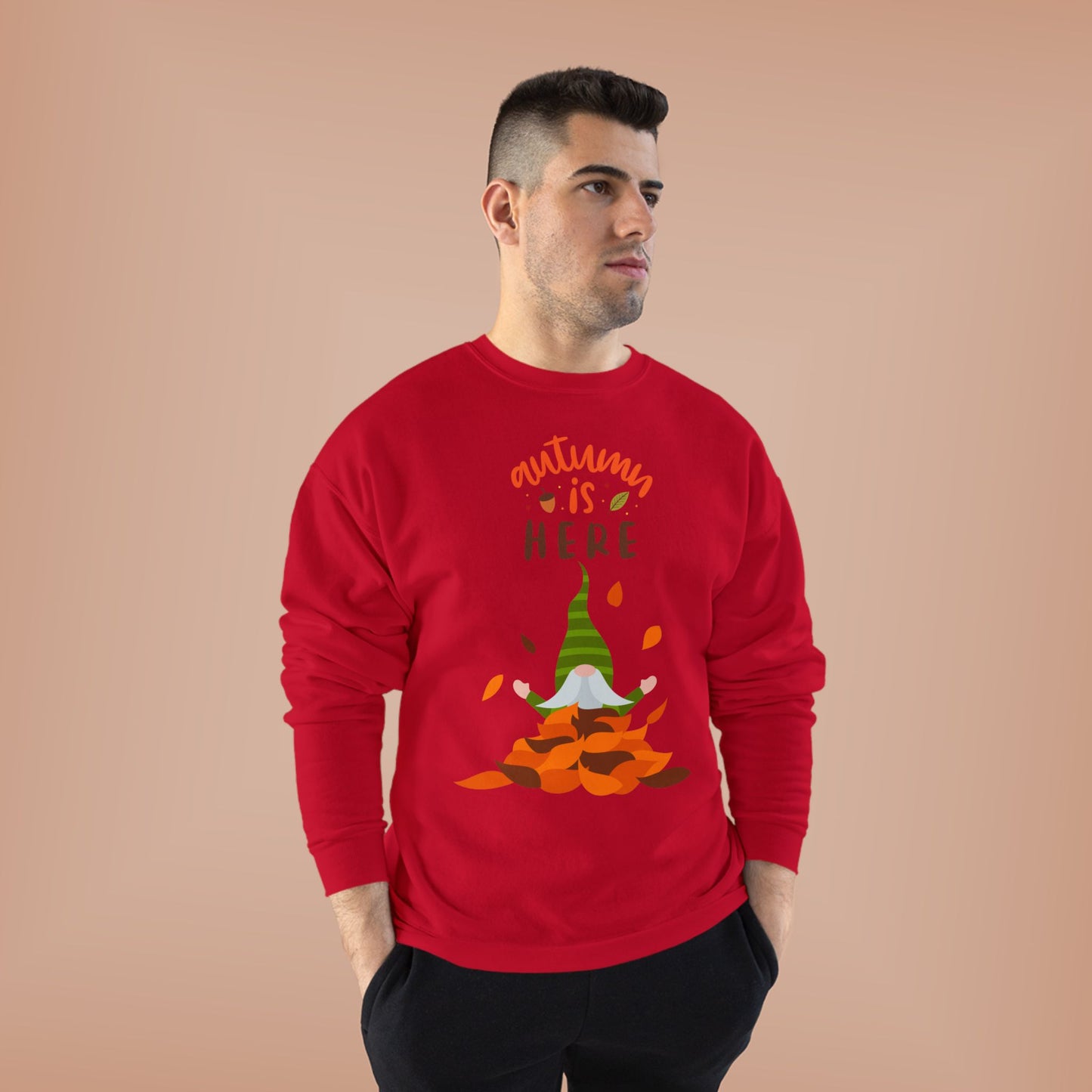 Autumn is Here Unisex EcoSmart® Crewneck Sweatshirt