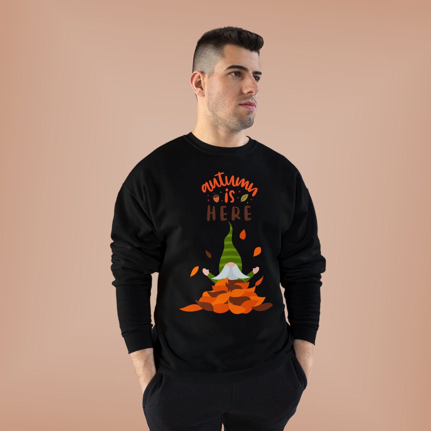 Autumn is Here Unisex EcoSmart® Crewneck Sweatshirt