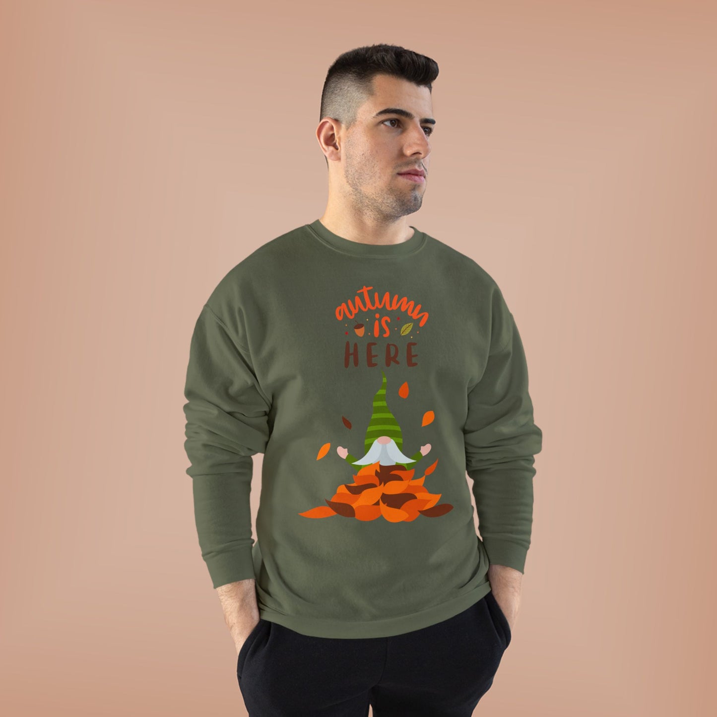 Autumn is Here Unisex EcoSmart® Crewneck Sweatshirt