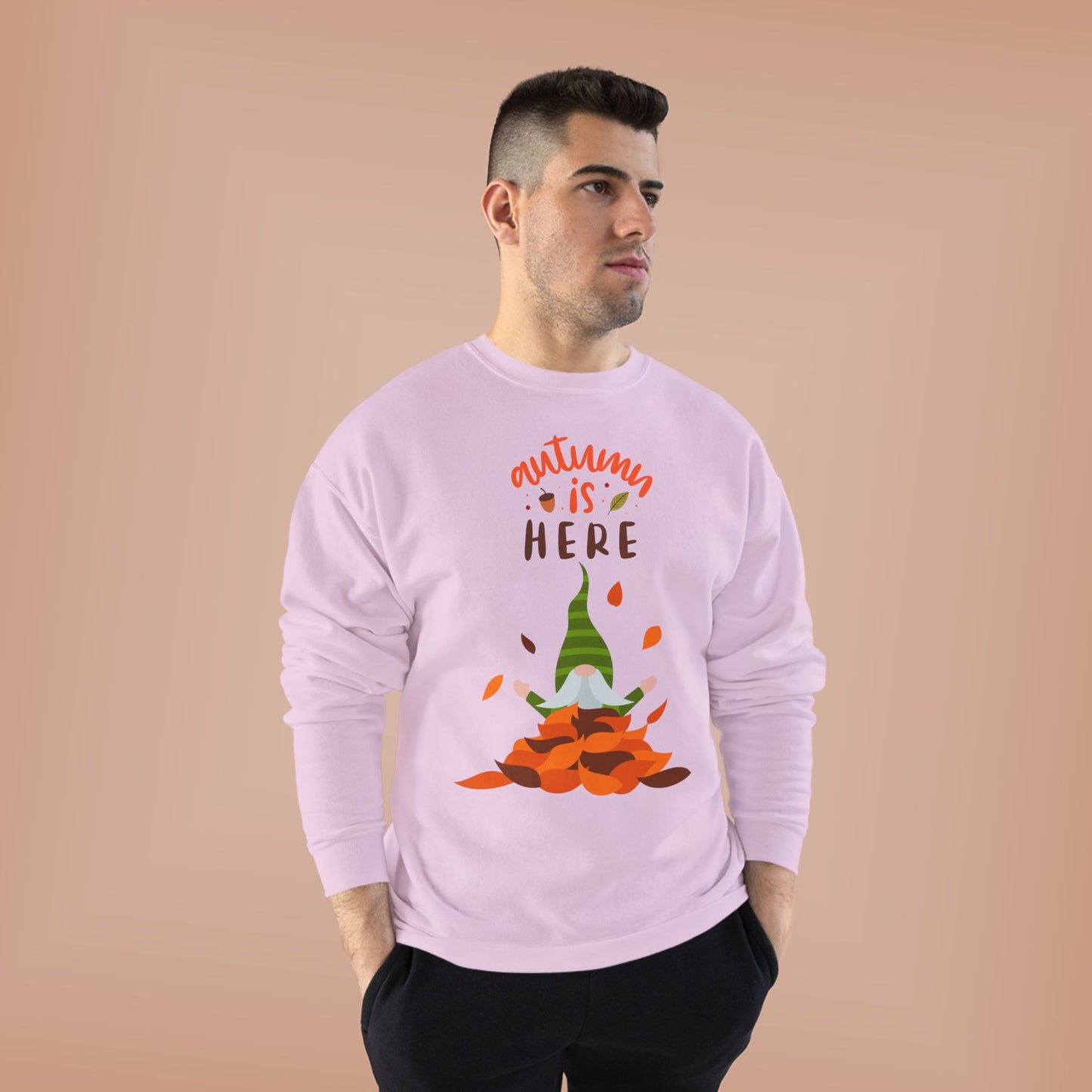 Autumn is Here Unisex EcoSmart® Crewneck Sweatshirt