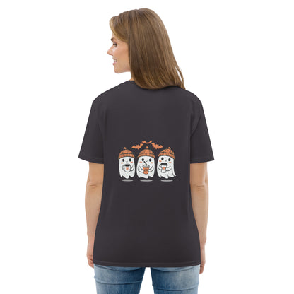 Pumpkin Cuties and Ghosties Unisex organic cotton t-shirt