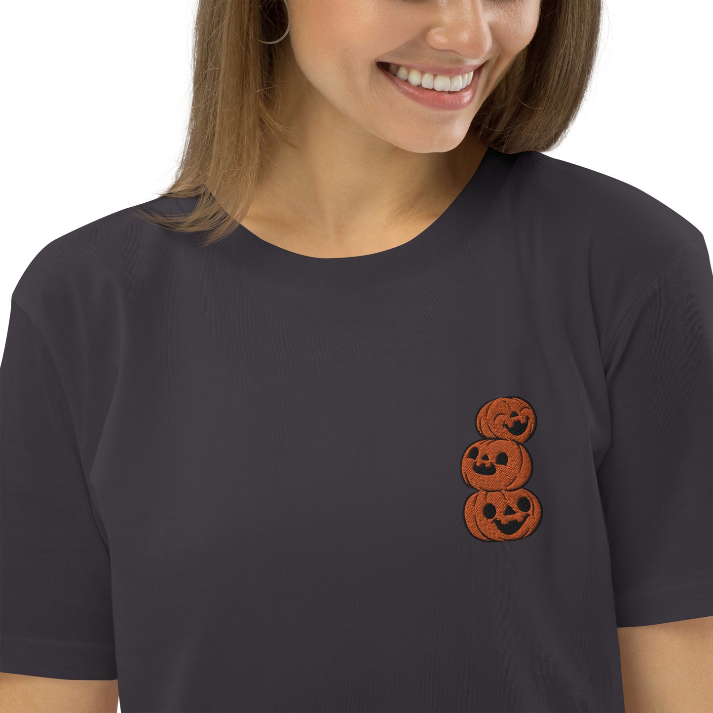 Pumpkin Cuties and Ghosties Unisex organic cotton t-shirt