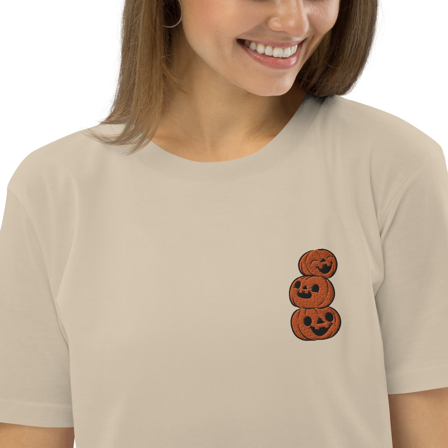 Pumpkin Cuties and Ghosties Unisex organic cotton t-shirt