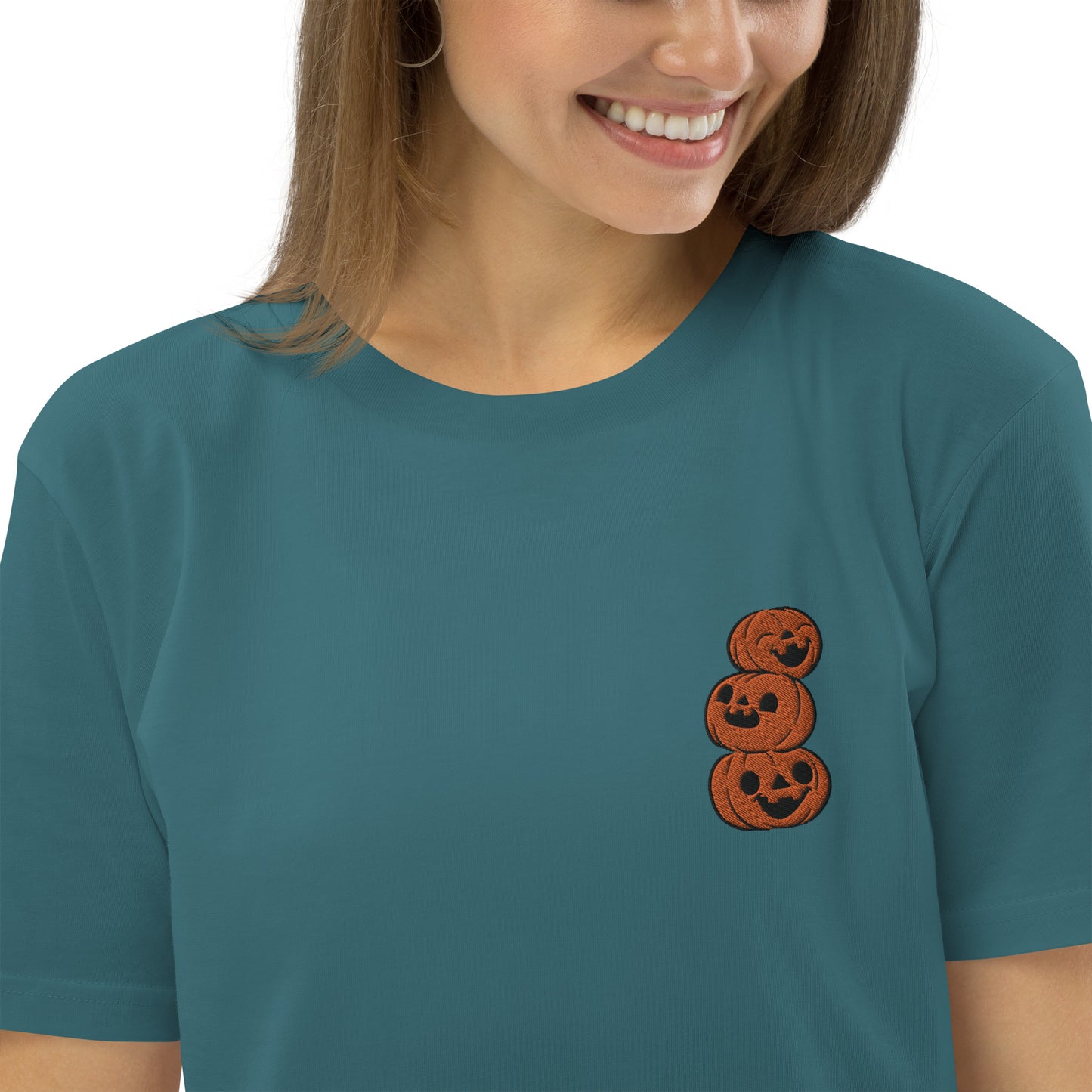 Pumpkin Cuties and Ghosties Unisex organic cotton t-shirt