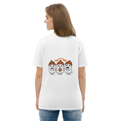 Pumpkin Cuties and Ghosties Unisex organic cotton t-shirt