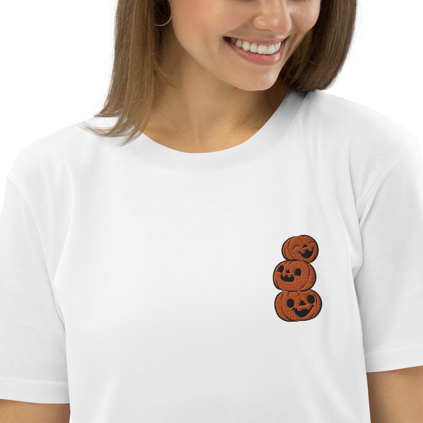 Pumpkin Cuties and Ghosties Unisex organic cotton t-shirt